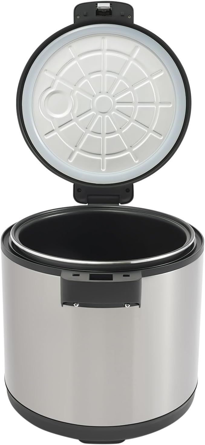 19L(20Qt) Commercial Rice Warmer Commercial Electric Rice Warmer with Adjustable Temperature Temperature Soup Warmers Professional Industrial Grain Cooker for Parties, Festival Banquets, Catering