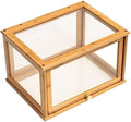 Bamboo Bread Box For Kitchen Countertop, Clear Acrylic Display Case, Bread Bin With Door, Acrylic Storage Containers For Bread, Handbag, Purse, Collectibles, Cosmetic (1)