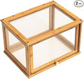 Bamboo Bread Box For Kitchen Countertop, Clear Acrylic Display Case, Bread Bin With Door, Acrylic Storage Containers For Bread, Handbag, Purse, Collectibles, Cosmetic (2)