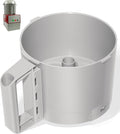 112204S Cutter Bowl Fit For Robot Coupe R2 3L Gb, R2 DICE, R2 Dice, R2B, R2N, R2N-2477306703H-09 Food Processor, 3 Quart Batch Bowl, Gray