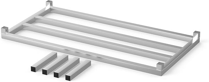 Aluminum Dunnage Rack 48" x 24" | 12" Off The Floor | 1100 Lbs Capacity