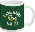 George Mason University Patriots Logo Ceramic Coffee Mug, Novelty Gift Mugs for Coffee, Tea and Hot Drinks, 11oz, White