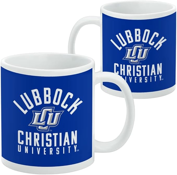 Lubbock Christian University Chaparrals Logo Ceramic Coffee Mug, Novelty Gift Mugs for Coffee, Tea and Hot Drinks, 11oz, White