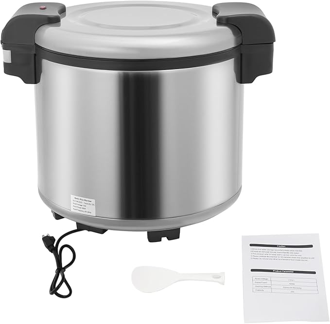 24Qt Commercial Rice Warmer, 105W Big Rice Warmer with Non-stick Inner Pot, Adjustable Temperature Portable Rice & Food Warming Bowl for Restaurant, Hotel(NOT Cooker)