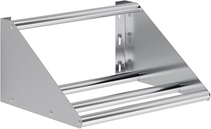 AmGood 22 in. Stainless Steel Tubular Glass Rack Shelf. Holds One Dish Rack. NSF.