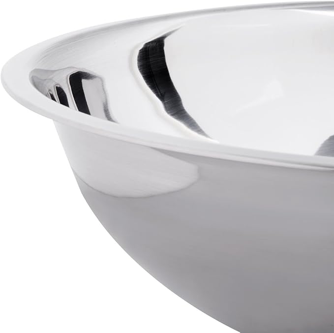 Betolla 13 Quart Stainless Steel Mixing Bowl – Medium Weight Flat Base Prep Bowl with Polished Mirror Finish for Baking, Cooking & Food Prep
