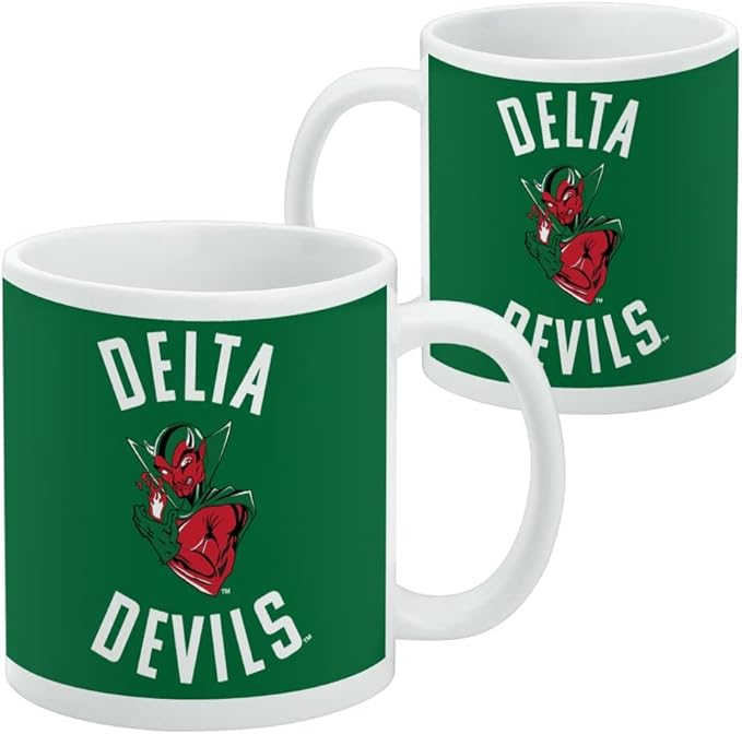 Mississippi Valley State University Delta Devils Logo Ceramic Coffee Mug, Novelty Gift Mugs for Coffee, Tea and Hot Drinks, 11oz, White