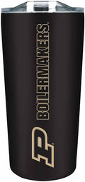 Campus Colors NCAA Stainless Steel Tumbler perfect for Gameday - 18 oz - Double Walled - Keeps Drinks Perfectly Insulated (Purdue Boilermakers - Black)