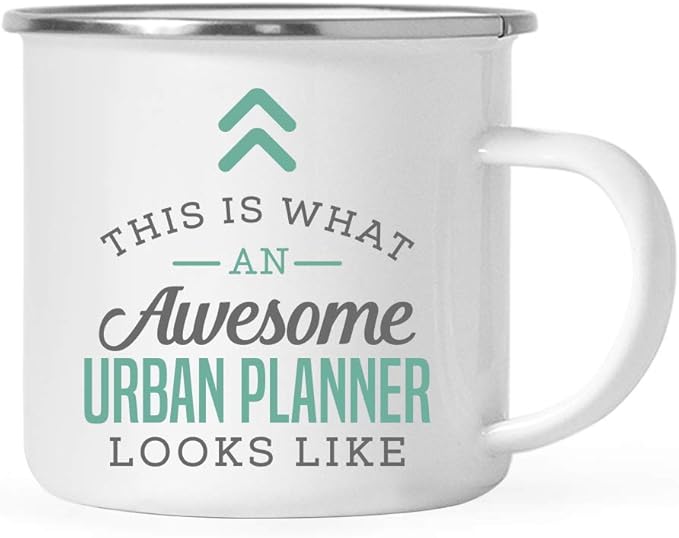 Andaz Press 11oz. Stainless Steel Campfire Coffee Mug Gift, This is What an Awesome Urban Planner Looks Like, 1-Pack, Birthday Gift Ideas Coworker Him Her, Includes Gift Box
