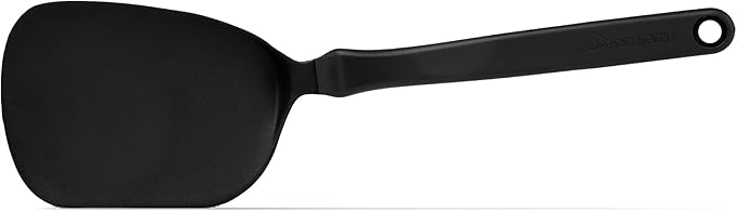 Dreamfarm Chopula Non-Stick-Safe Super-Flexible Sit-Up Spatula with Strong Flat Edge to Separate Food - 12" Black