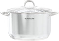 SUNHOUSE 15.5 -Quart Stainless Steel Stockpot – Heavy-Duty Induction Pot with Lid and Riveted Handles – Ideal for Soup, Seafood, Stock, Canning, and Catering for Large Groups and Events