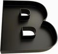 Hard Plastic Reusable Fillable Letters Numbers Serving Trays for Party Decoration (B, Black)