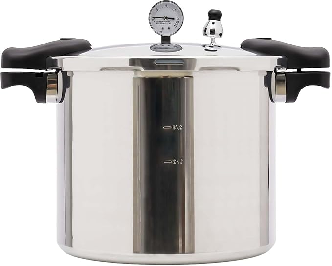 DYRABREST 23Qt Aluminium Alloy Pressure Cookers,Sliver