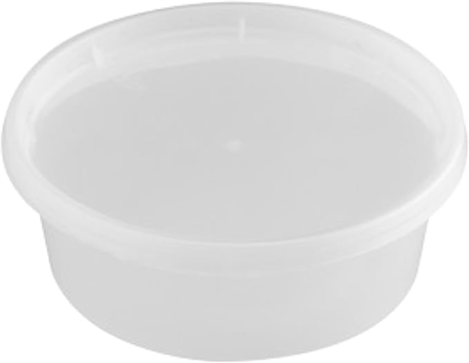 [8 oz Heavy-Duty PP Deli Containers with Lids – 20 sets | Microwave & Freezer Safe | Durable, Leak-Resistant & Reusable | Ideal for Food Storage, Meal Prep, Restaurants & Catering