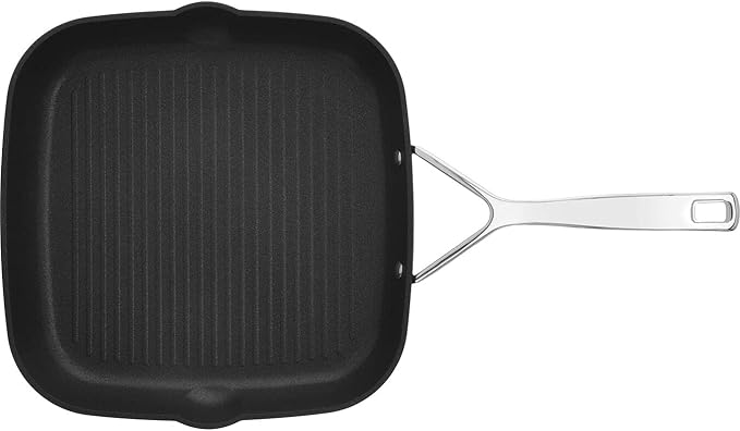 Demeyere AluPro 11-inch Aluminum Nonstick Perfect Pan Grill Pan