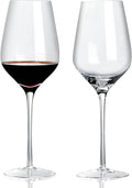 ACHEER Long Stem Crystal Bordeaux Red Wine Glasses Set of 2,Large 20 Oz, Hand Blown,Lead-Free, Clear, Crystal Wine Glass, Gift Box,-Perfect present for any Occasion,Gift for Men,Women