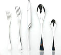 JASHII 18/10 Stainless Steel 20 Piece Mirror Polished Silver Flatware Set,Dinner Knife Fork Salad Fork Coffee Spoon，Service for 4 ，Silverware Utensil Sets