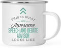 Andaz Press 11oz. Stainless Steel Campfire Coffee Mug Gift, This is What an Awesome Speech and Debate Advisor Looks Like, 1-Pack, Birthday Gift Ideas Coworker Him Her, Includes Gift Box