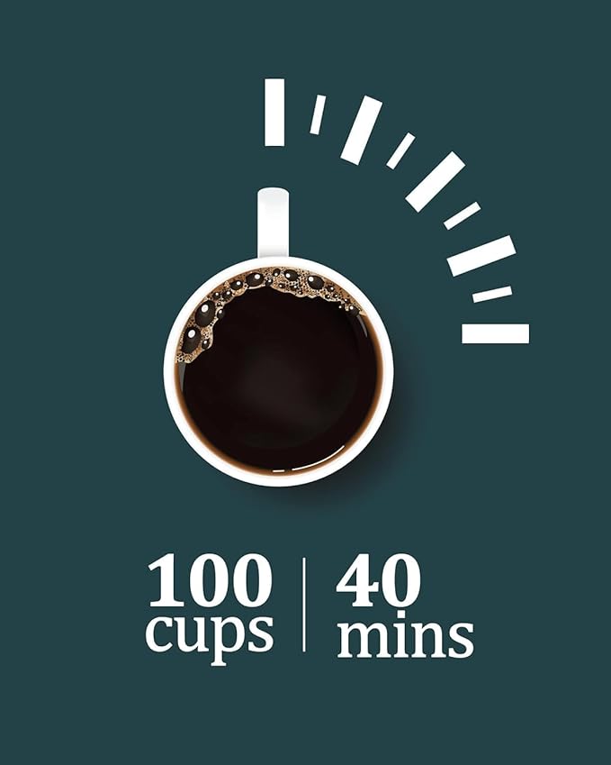 100 Cups Coffee Urn - 18L Commercial Coffee Maker with Hot Beverage Dispenser and Keep-Warm Function,Coffee Pot for Events,Offices,Parties and Catering,Sliver
