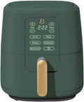 Beautiful by Drew Barrymore 6-Quart Digital Air Fryer, TurboCrisp Technology, Touch-Activated Display, 1750W, 90–400°F, Dishwasher-Safe Basket (THYME GREEN)