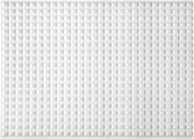Colinda Silicone Dish and Cup Drying Mat - Extra Large Trivet for Hot Dishes, Large Size Hot Pots and Pads Coming Directly Out from the Stove or Oven,Drain Board,16" x 11.5",White