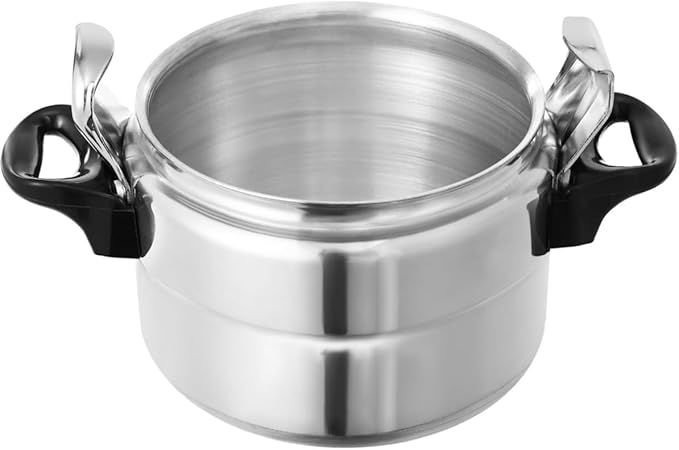 3L/3.17Qt Mini Pressure Cooker, Aluminum Alloy Pressure Pot with Safety Lock Lid & Valve, Small Pressure Canner, for Kitchen, Restaurant, Home, 35KPA