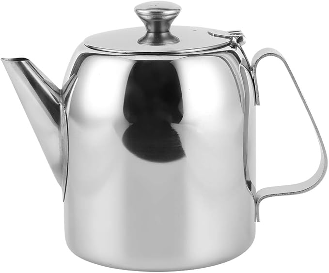Stainless Steel Tea Kettle, 20oz or 32oz Kettle Coffee Pot Teapot Cold Kettle Short Spout for Hotel Restaurant, Living Room, Office (32 ounces)