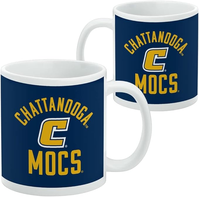 University of Tennessee at Chattanooga Mocs Ceramic Coffee Mug, Novelty Gift Mugs for Coffee, Tea and Hot Drinks, 11oz, White