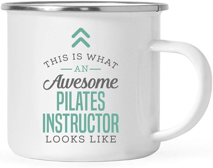 Andaz Press 11oz. Stainless Steel Campfire Coffee Mug Gift, This is What an Awesome Pilates Instructor Looks Like, 1-Pack, Birthday Gift Ideas Coworker Him Her, Includes Gift Box
