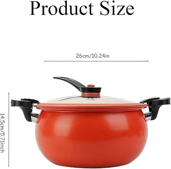 Multifunctional Large Capacity Non-stick Pressure Cooker, Micro Pressure Cooker, Versatile Micro Pressure Cooking Pot with Anti-Scalding Handle & Visual Glass Lid for Culinary Styles (Green)