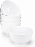 KX-WARE Melamine Bowls set - 28oz 6inch 100% Melamine Cereal/Soup/Salad Bowls, Set of 6 White | Shatter-Proof and Chip-Resistant Dishwasher Safe, BPA Free