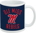 University of Mississippi Rebels Ceramic Coffee Mug, Novelty Gift Mugs for Coffee, Tea and Hot Drinks, 11oz, White