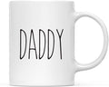 Andaz Press Simple Rustic Farmhouse Kitchen Decor 11oz. Ceramic Coffee Tea Mug Gift, Daddy, 1-Pack, Birthday Christmas Gift Ideas for Family, Friends