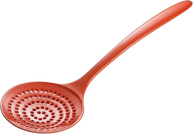 Gourmac 12-Inch Melamine Skimmer, Orange