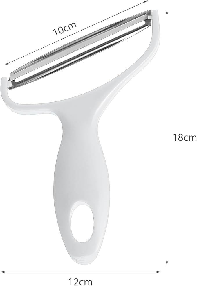 Upgrade 2 pack Veggie cabbage shredder for coleslaw stainless steel cucumber carrot Potato peeler grater slicer,Kitchen gadgets (white)