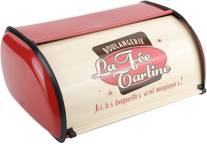 aqxreight Bread Box for Kitchen Storage with Large Capacity and Secure Lid Fits Most Countertops and Cabinets in Red