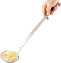 Restaurantware Met Lux 4 Inch Frying Skimmer 1 Corrosion-Resistant Wire Skimmer - Mesh Scoop Long Handle Stainless Steel Deep Fryer Ladle Durable For Catching Food And Releasing Oil