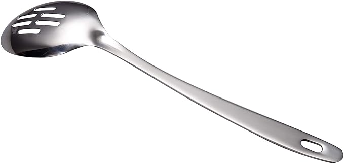 IMEEA Large Slotted Spoon Stainless Steel Serving Spoon for Cooking, 12.8-Inch