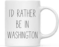 Andaz Press U.S. State 11oz. Coffee Mug Gift, I'd Rather Be in Washington, 1-Pack, Long Distance College Going Away Study Abroad Birthday Christmas Gifts