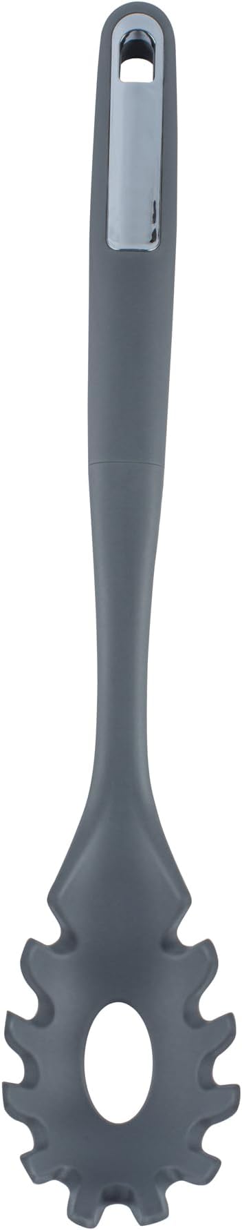 Restaurantware Silicone Utensil Set Pack of 1 Non-Slip Handle 6-Piece Kitchen Tool Set, Heat-Resistant Dishwasher-Friendly Cooking Accessories, Durable Gray Cooking Utensils