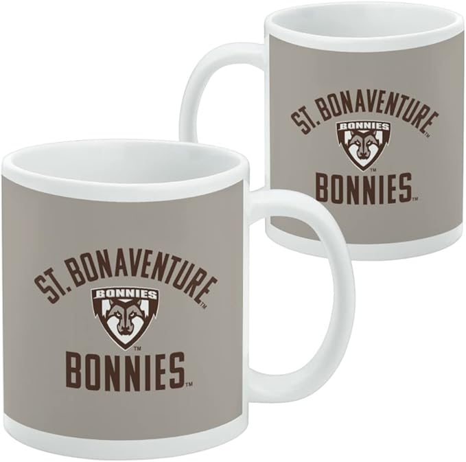 St. Bonaventure Bonnies Ceramic Coffee Mug, Novelty Gift Mugs for Coffee, Tea and Hot Drinks, 11oz, White