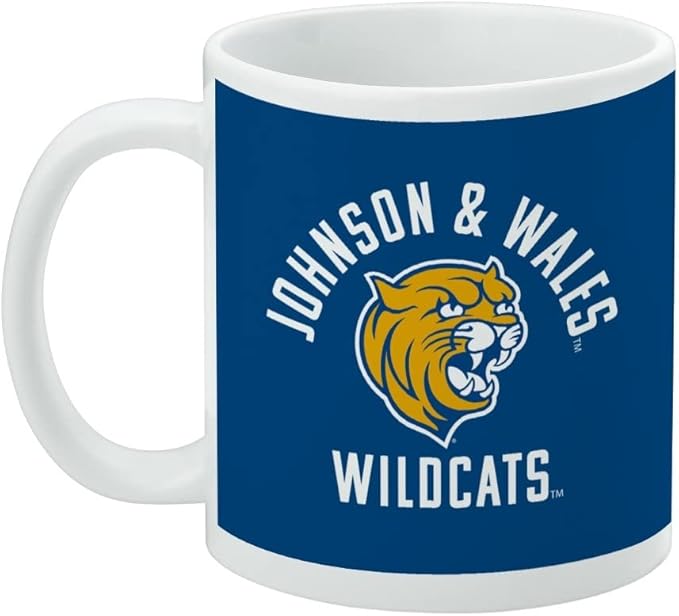 Johnson & Wales University Wildcats Logo Ceramic Coffee Mug, Novelty Gift Mugs for Coffee, Tea and Hot Drinks, 11oz, White