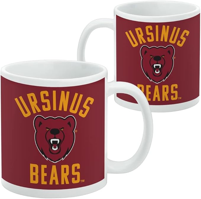 Ursinus College Bears Logo Ceramic Coffee Mug, Novelty Gift Mugs for Coffee, Tea and Hot Drinks, 11oz, White