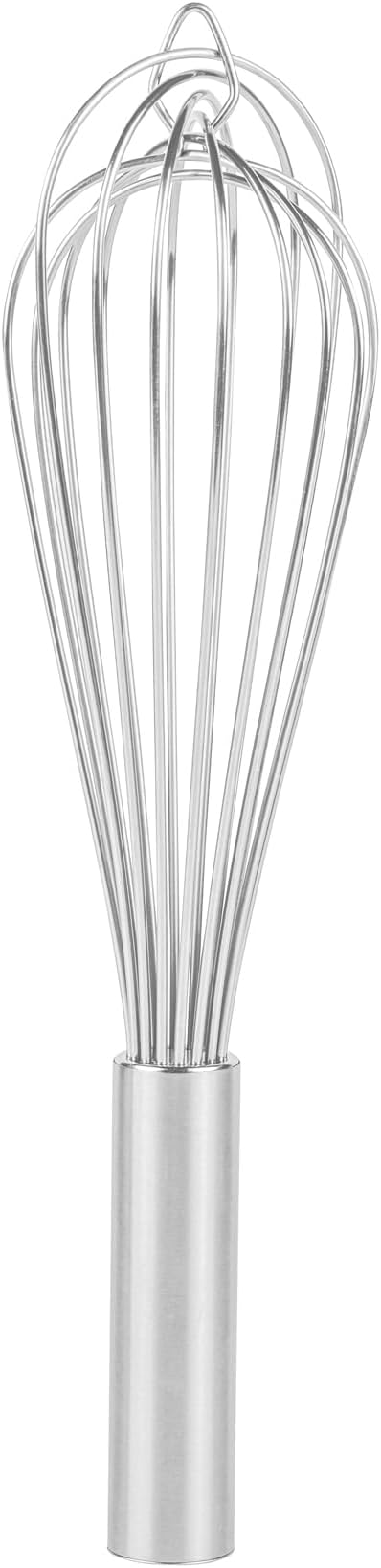 Met Lux Stainless Steel French Whisk - 12" - 1 count box, Silver
