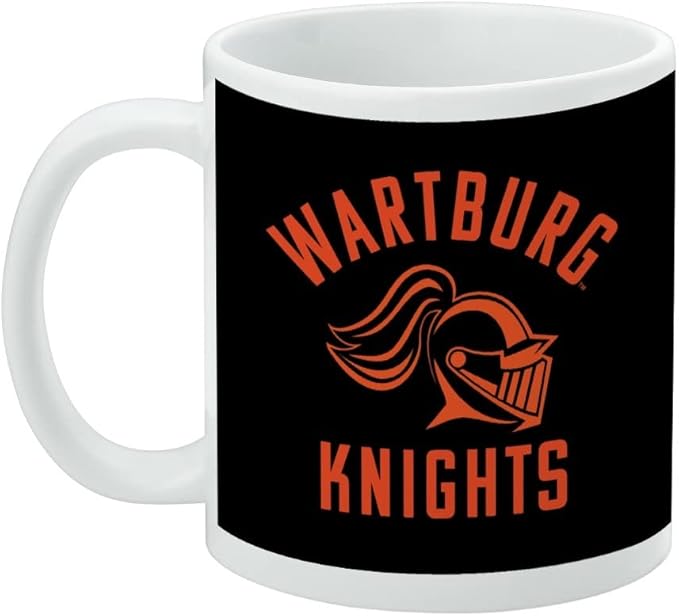 Wartburg College Knights Logo Ceramic Coffee Mug, Novelty Gift Mugs for Coffee, Tea and Hot Drinks, 11oz, White