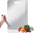 Titanium Cutting Board for Kitchen — 100% Pure Titanium, Double‑Sided Chopping Board — Durable, Non‑Toxic, Hygienic, Dishwasher‑Safe & Scratch‑Resistant Cutting Board — (13.5" x 9" in)