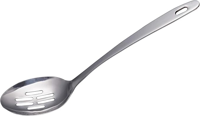 IMEEA Large Slotted Spoon Stainless Steel Serving Spoon for Cooking, 12.8-Inch