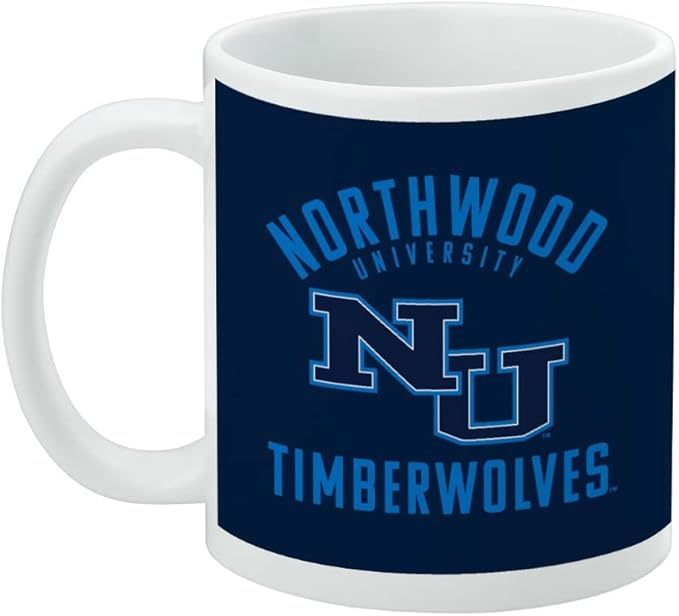 Northwood University Timberwolves Logo Ceramic Coffee Mug, Novelty Gift Mugs for Coffee, Tea and Hot Drinks, 11oz, White