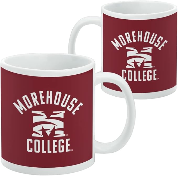 Morehouse College Maroon Tigers Logo Ceramic Coffee Mug, Novelty Gift Mugs for Coffee, Tea and Hot Drinks, 11oz, White