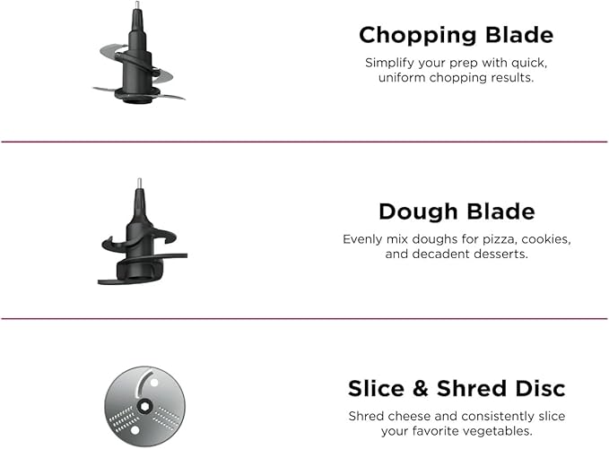 Ninja Professional Food Processor, 850 Watt motor, 9-Cup Capacity, 3 Auto iQ Preset Programs, Powerful dough mixer, Gray (BN600)